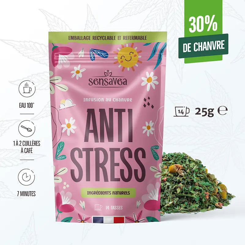 Infusion BIO CHANVRE CBD 30% "ANTI STRESS"