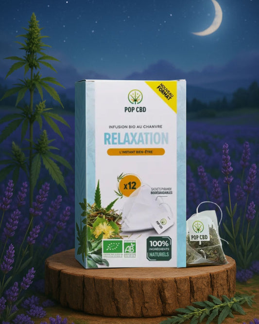 Sachets pyramides Infusion Bio CBD "RELAXATION"