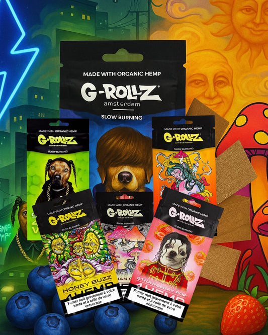 Sachet de Blunts (4 Feuilles G-Rollz) "HEMP WRAPS"