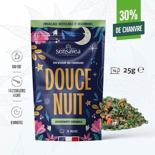 Infusion BIO CHANVRE CBD 30% "DOUCE NUIT"